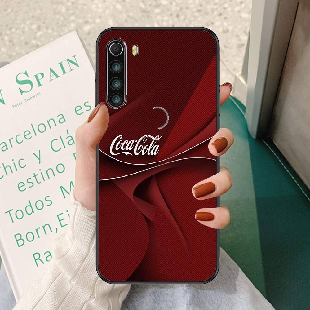 Coca арт Cola кока-колы чехол для телефона Xiaomi Redmi Note 7 7A 8 8T 9 9A  9S K30 Pro Ultra черный 3D мягкая накладка на заднюю панель из крышка  секции аккумулятора довольно | AliExpress