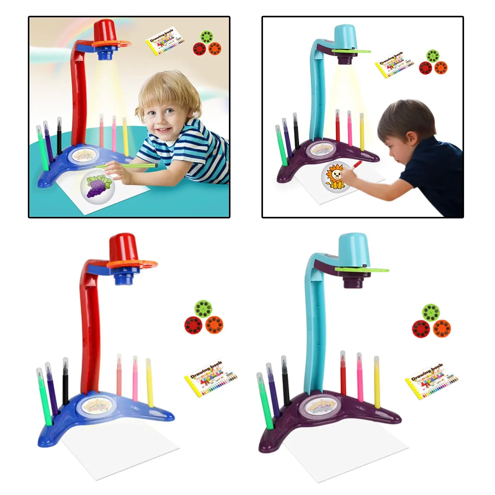 Trace and Draw Projector Projection Sketcher Desk Painting Machine Board Funny Educational Innovative Toy for Child