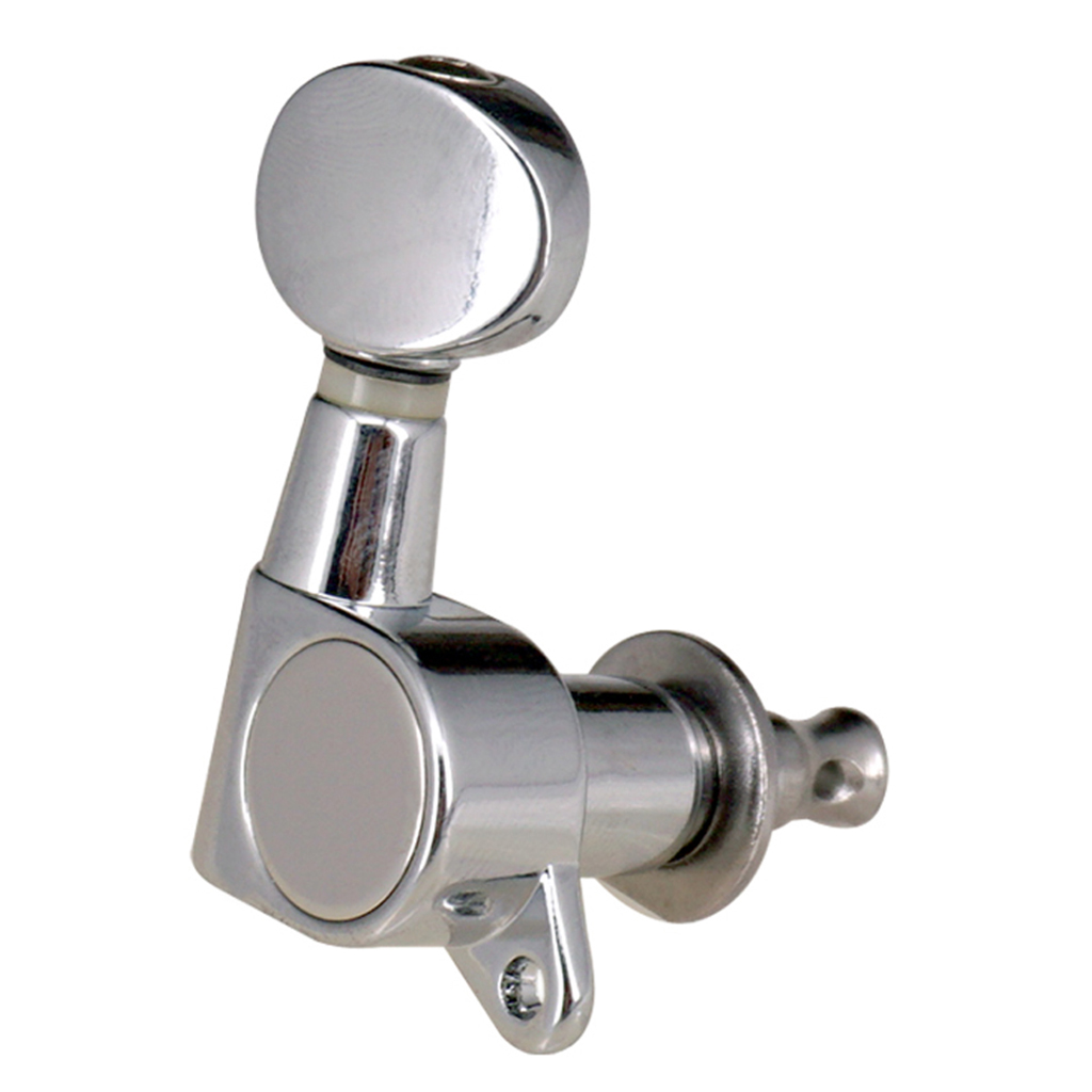 Tooyful 6PCS Guitar String Tuning Pegs Tuners for Acoustic Electric Guitar Musical Instruments 6R Silver