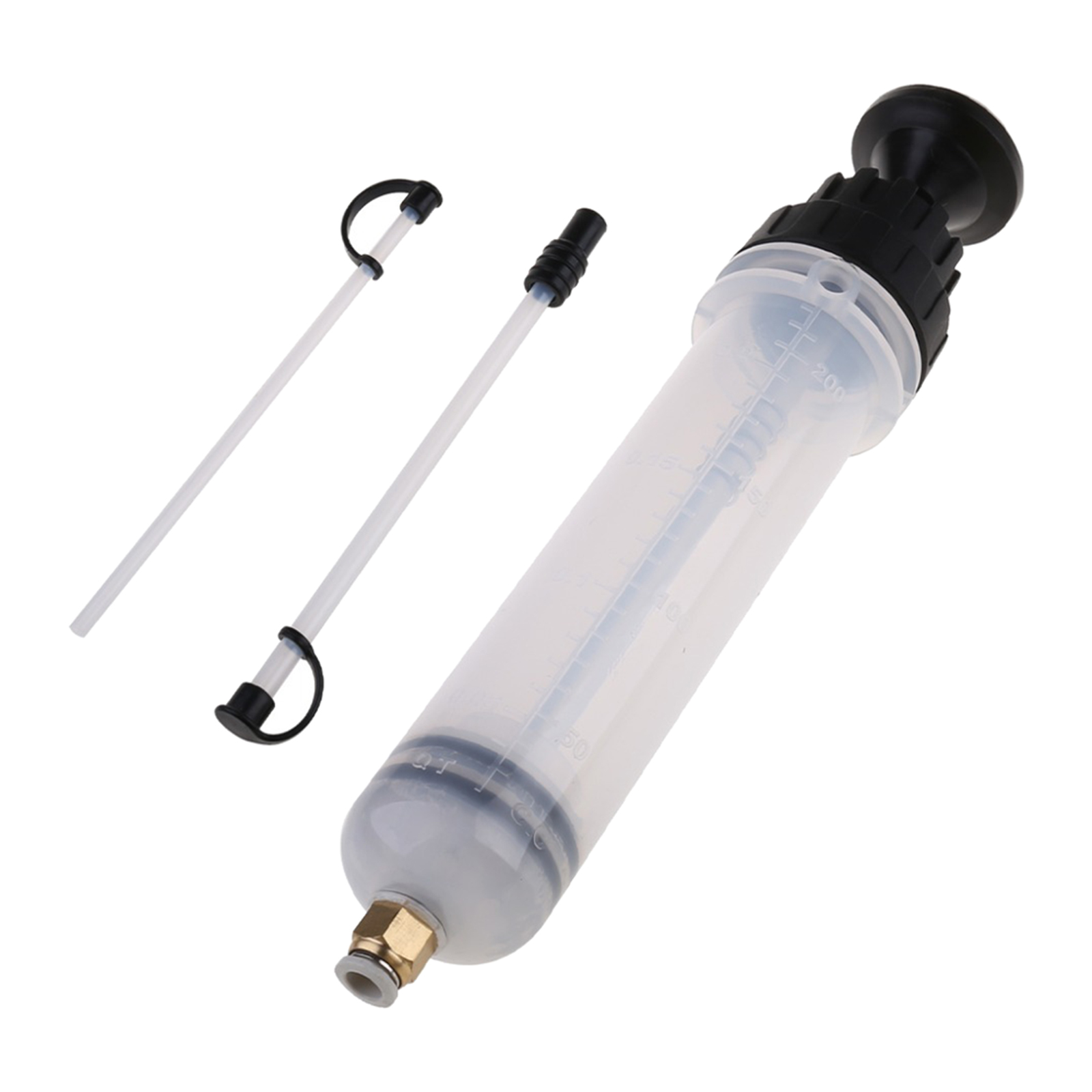 7OZ 200ML Automotive Oil Fluid Extractor Set Filling Syringe Manual Pump