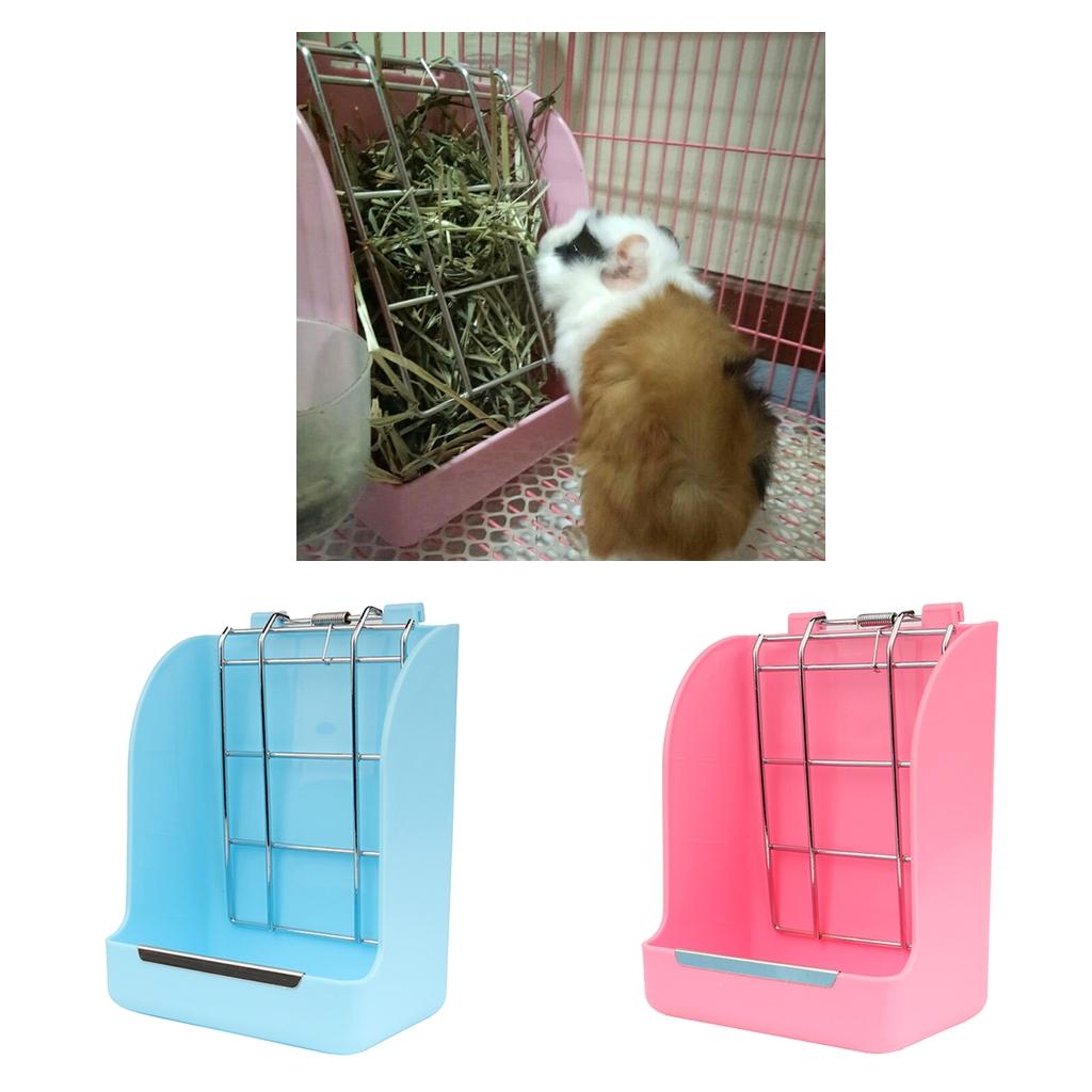 Pack of 2 Hanging Hay Rack Holder Rabbits Feeding Feeder Herbivore Hamsters