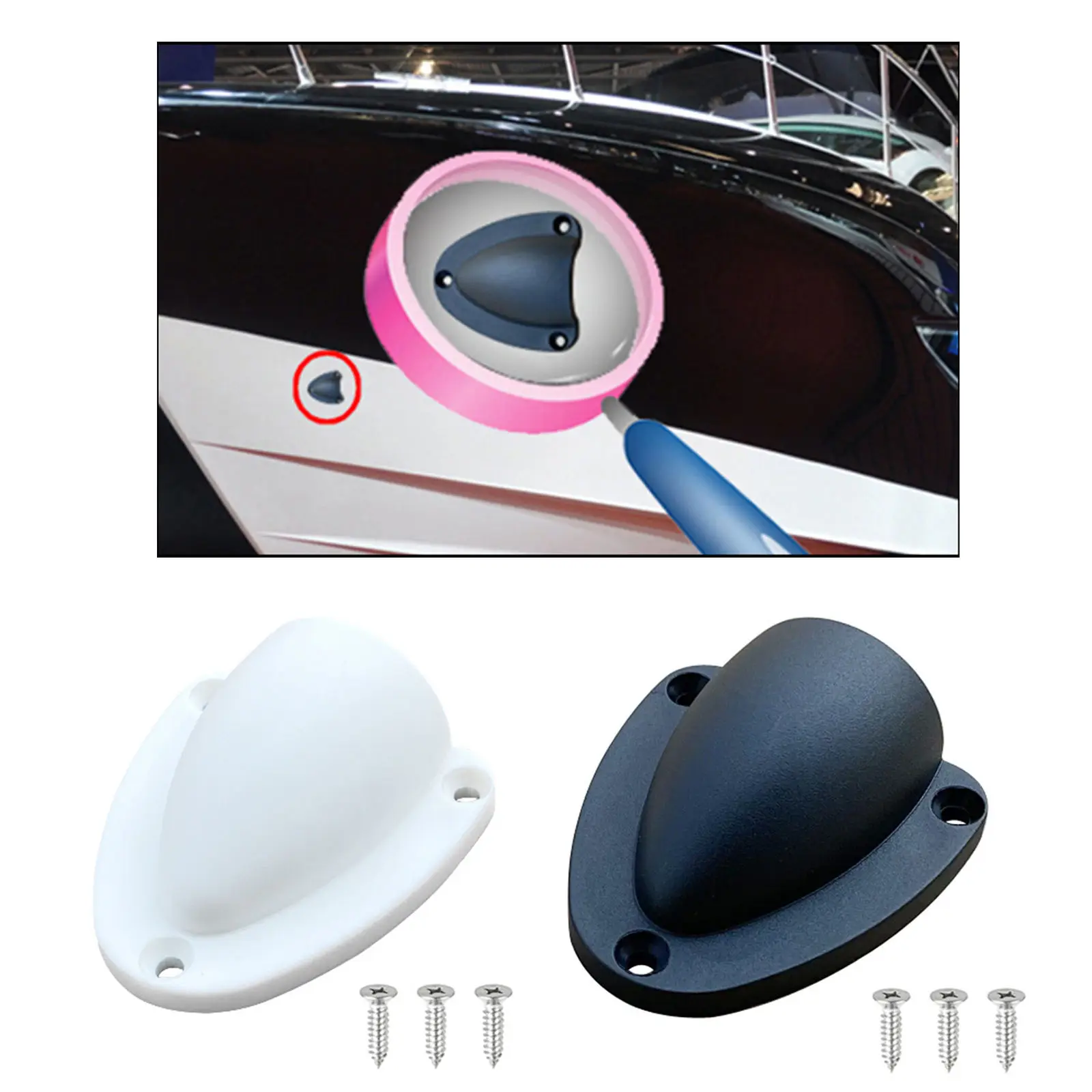 New Durable Plastic Boat Ventilator Midget Wire Vent Cover UV Weather Resistant Boat Accessories