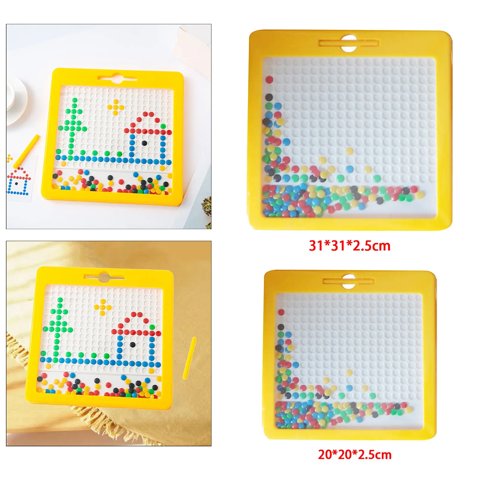 Writing Pad Beads Magnetic Doodle Toys Set Drawing Board Children Boys Girls