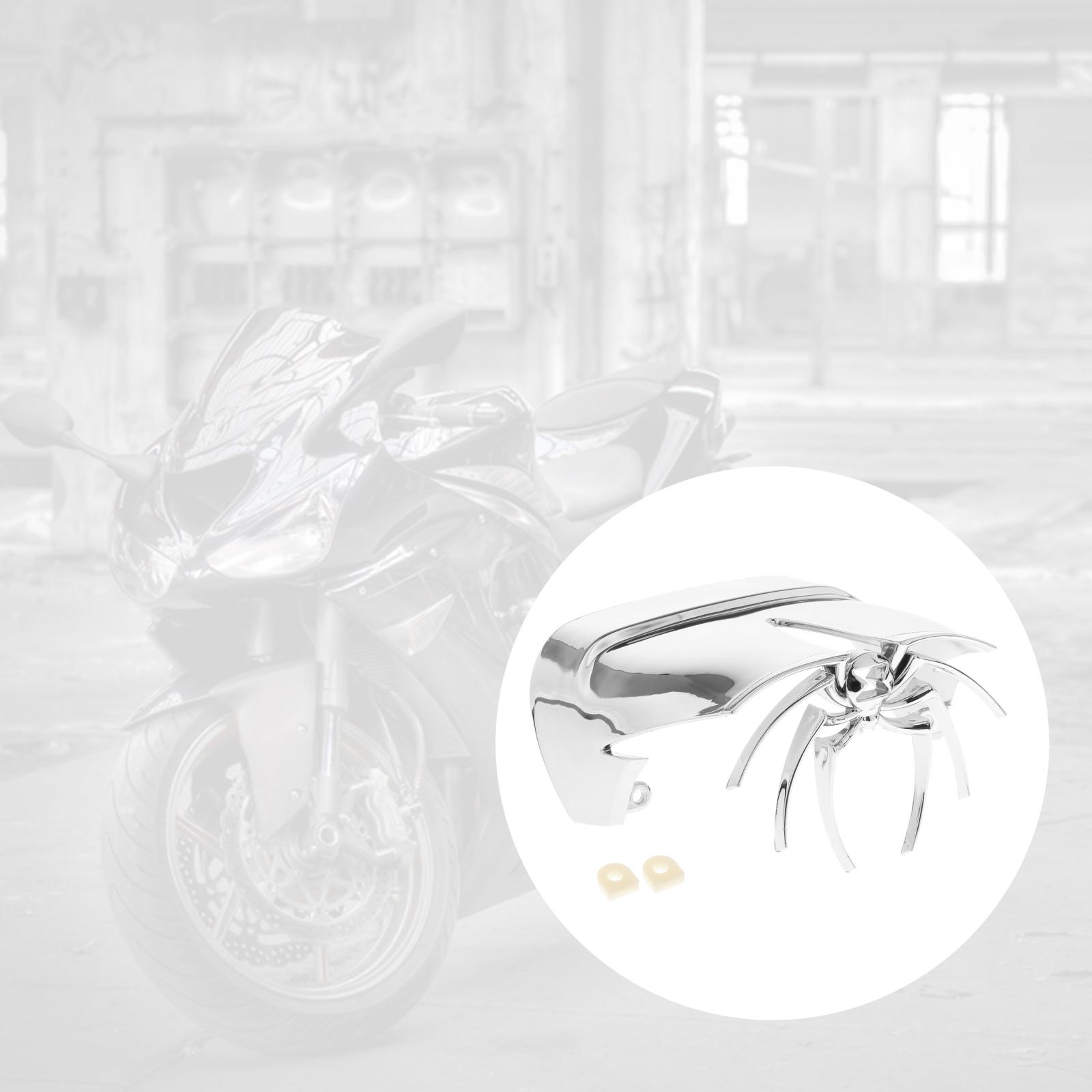 Chrome Spider Shaped Rear Tail Light Cover Motorbikes Interchange Supplies for Harley 1973-2010 FLSTS FLSTSC FLSTN FXSTD Series