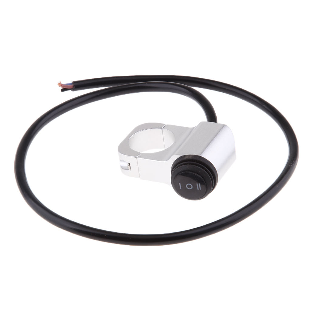 Waterproof Motorcycle Motorbike ATV On/Off/On Switch for 1'' 25mm Handlebar Headlight Spotlight 12V