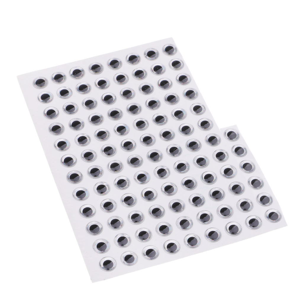 100pcs Fishing Lure Eyes Holographic Self Adhesive Eyes 3D Fish Eye DIY Eye Made of epoxy material looks super real