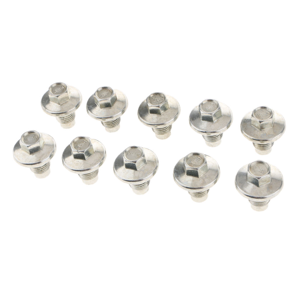10x Engine Oil Pan Drain Plug Bolt & Rubber Gasket for Chrysler  for Jeep