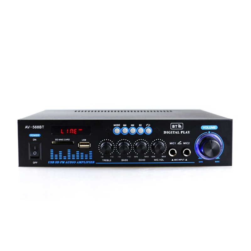 Title 6, FM Mp3 Player 2*120W Audio Power AMP Bluetooth-...