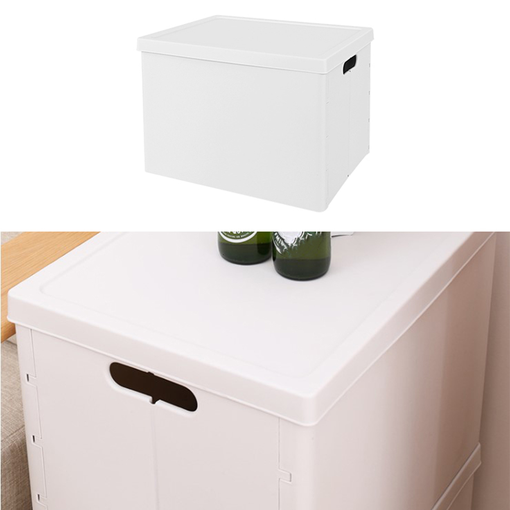 Plastic Collapsible Storage Box Snack Grocery Clothes Organizer Tool Box Trunk Car Travel Storage Bins Need to Assemble