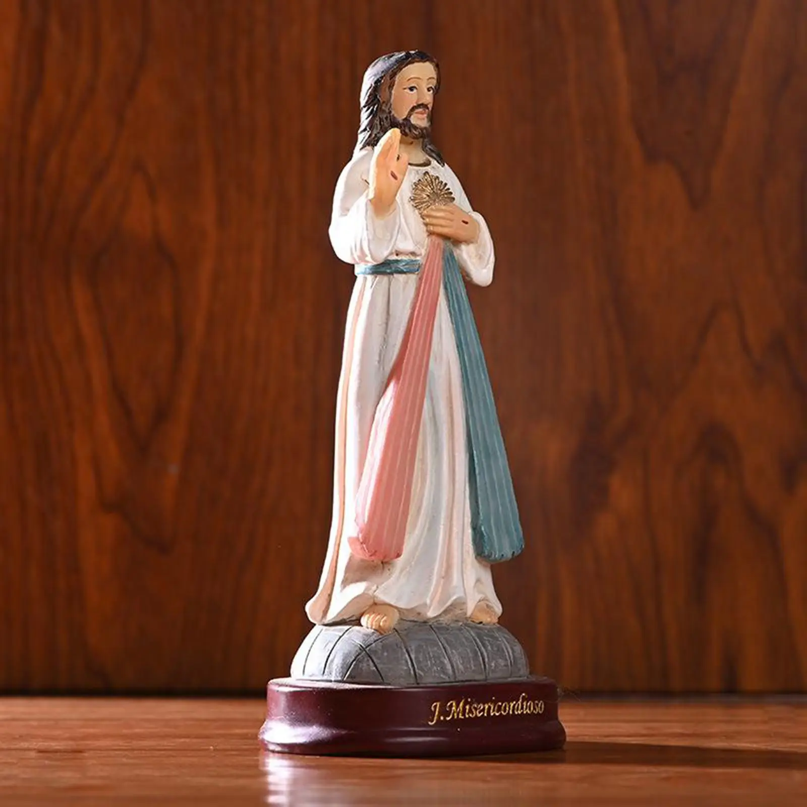 Religious Figurine Resin Jesus Statue Figure Sculpture Savior Figurine Catholic Christian Religious Gift Home Chapel Decoration