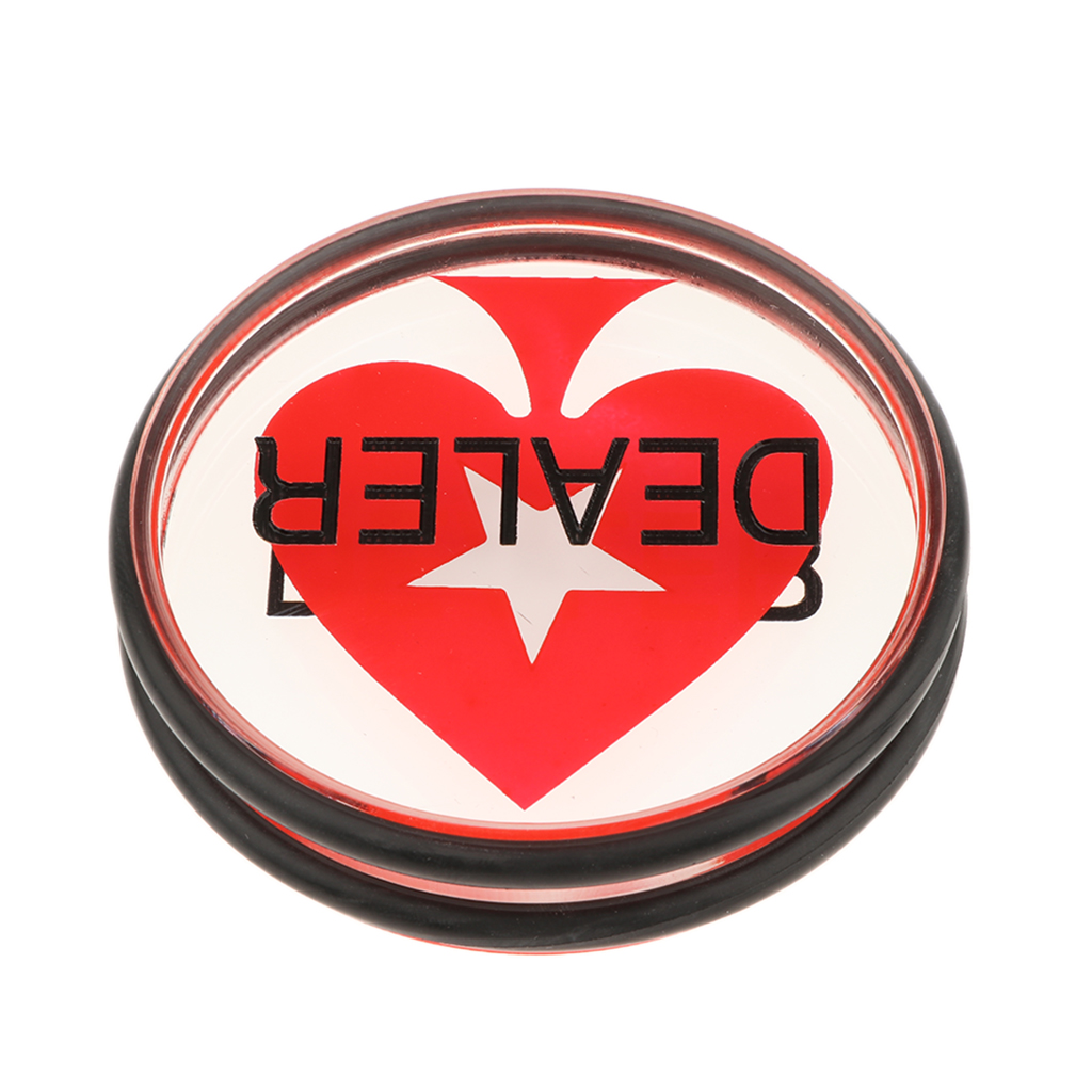 Double-Sided Texas Hold'em Dealer Button - Casino Grade 3 Inch Diameter 100g