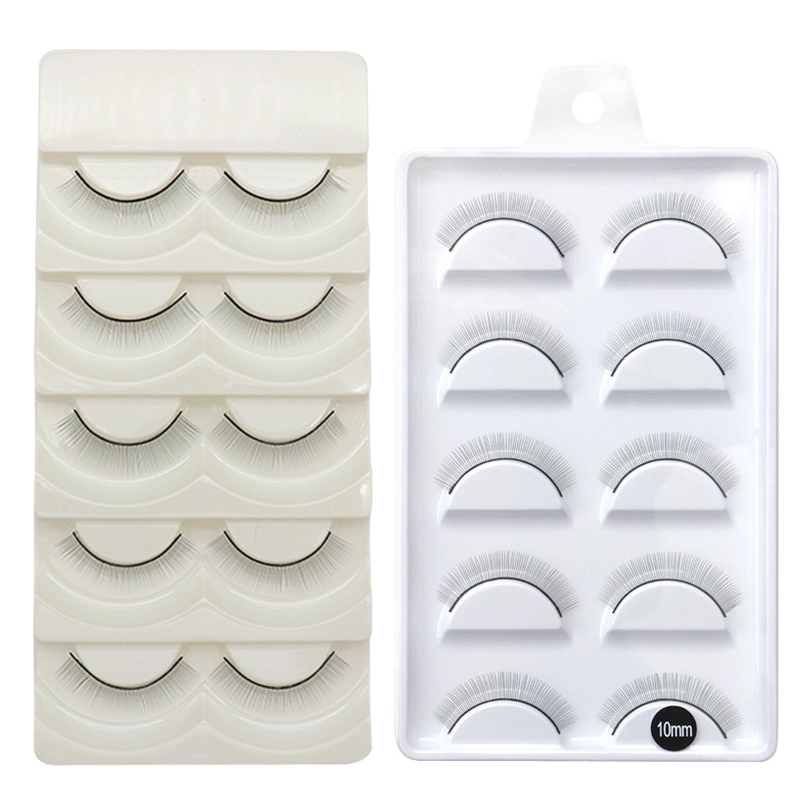 10 Pieces False Eyelash Suit Comfortable Natural Look 4cm Long Lasting Natural Long for Eyelash Extension Doll Make up Wedding
