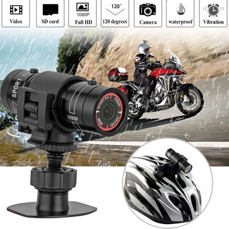 A0NB Sport Action DV Camera, Mini Portable 1080P Video Camera Waterproof Bike Motorcycle Camera for Outdoor Sports (Black) cheapest action camera