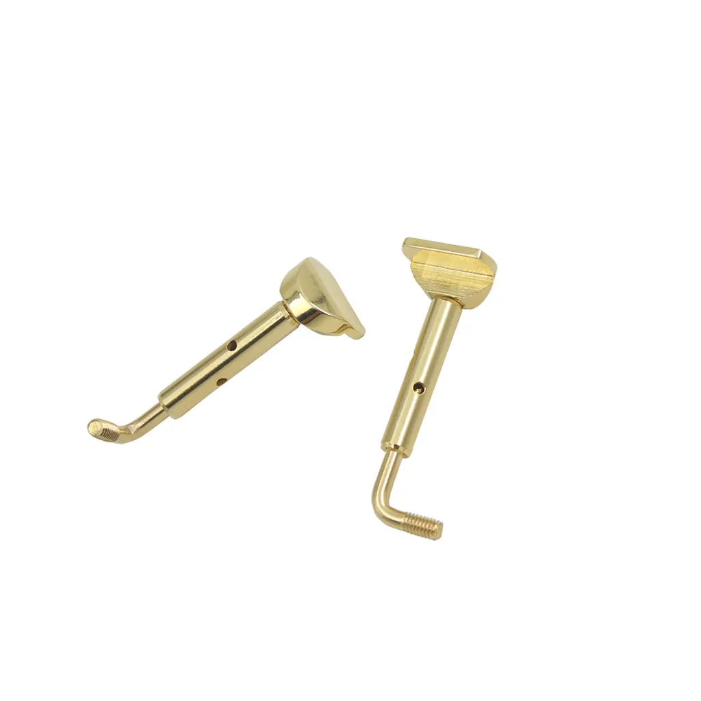 Durable 2Pcs Copper 4/4 Size Violin Replacement Chin Rest Clamp Screws Golden