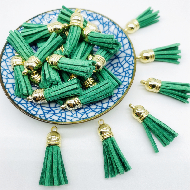 Description Picture 6 of item8pcs 38mm Leather Tassels Fringe Trim For Sewing Curtains Accessories DIY Keychain Cellphone Straps Pendant Jewelry Findings