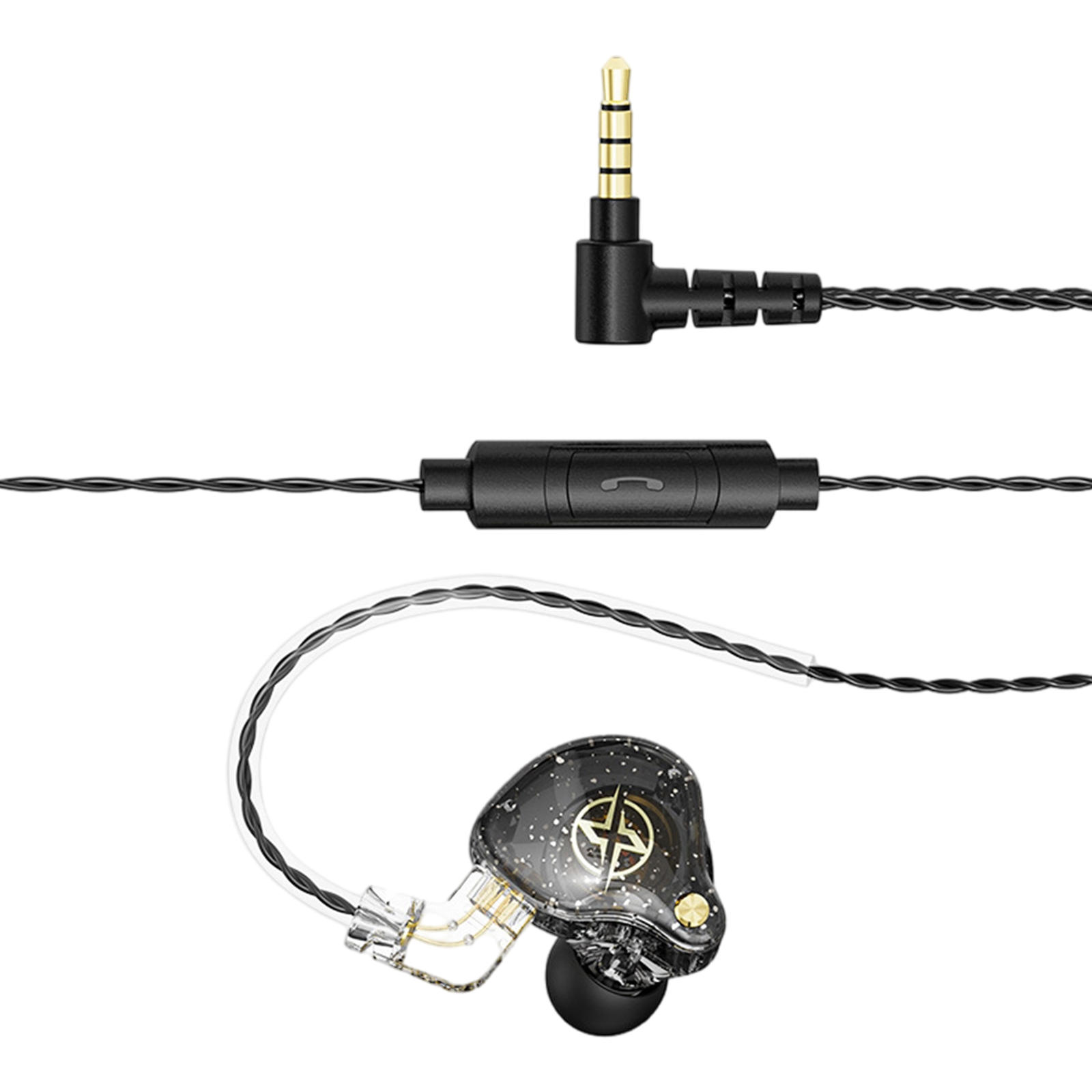 Wired Earbuds Headphones In-Ear 3.5mm Detachable Cable , Immersive Sound and Powerful Bass , Dual Magnectic Circuit Dynamic