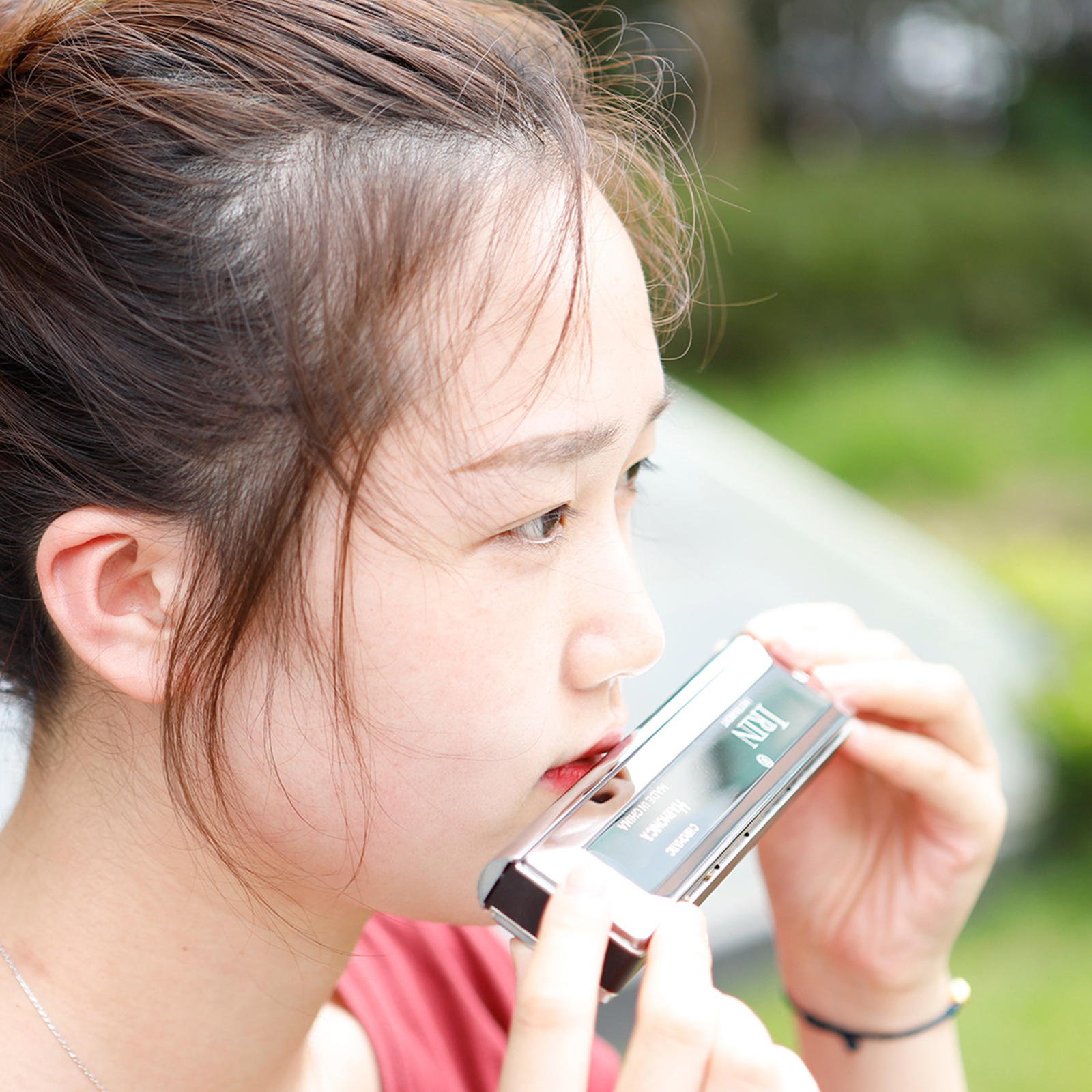 16 Holes for Rock Country Folk Jazz Harmonica Chromatic Blues Harp W/ Carry Case