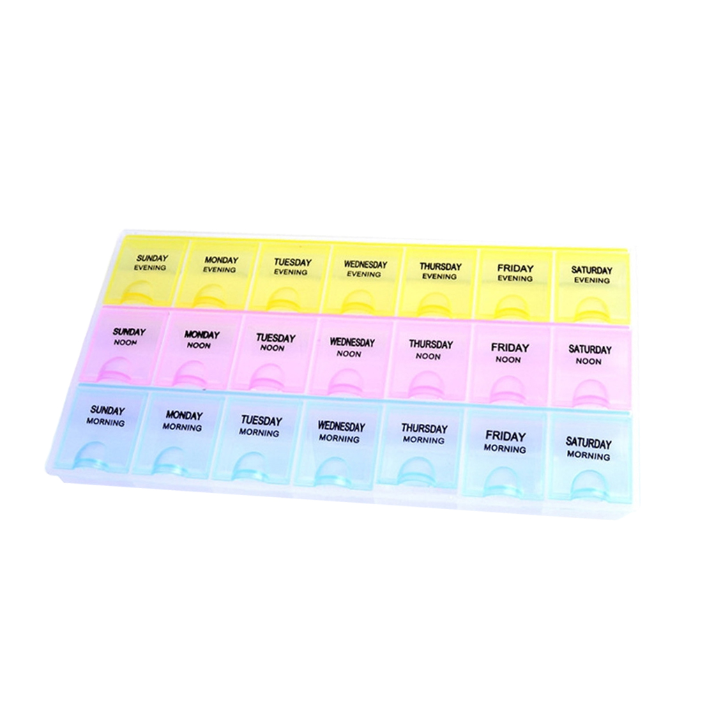 Mag 21Grids Nail Storage Box Case Plastic Container Nail Art Accessory