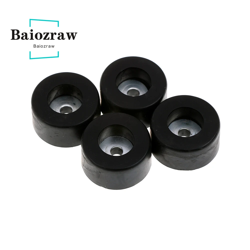 baiozraw trident impressora de borracha pé preto cor borracha pés base almofada amortecedor peças para voron trident peças