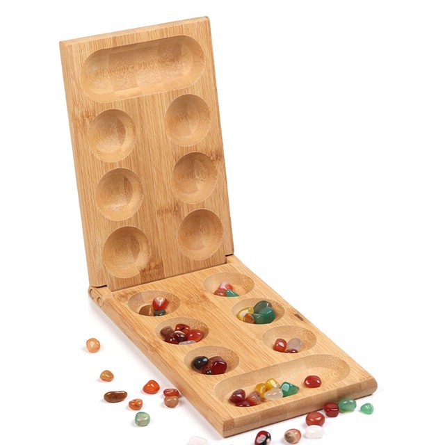 Novidade Mancala Jogo Criativo Africano Gem Xadrez Com 48 Pedras De Vidro  Casa Brinquedos Interativos Para Pais E Crianças Qx2d - Brinquedos  Matemáticos - AliExpress