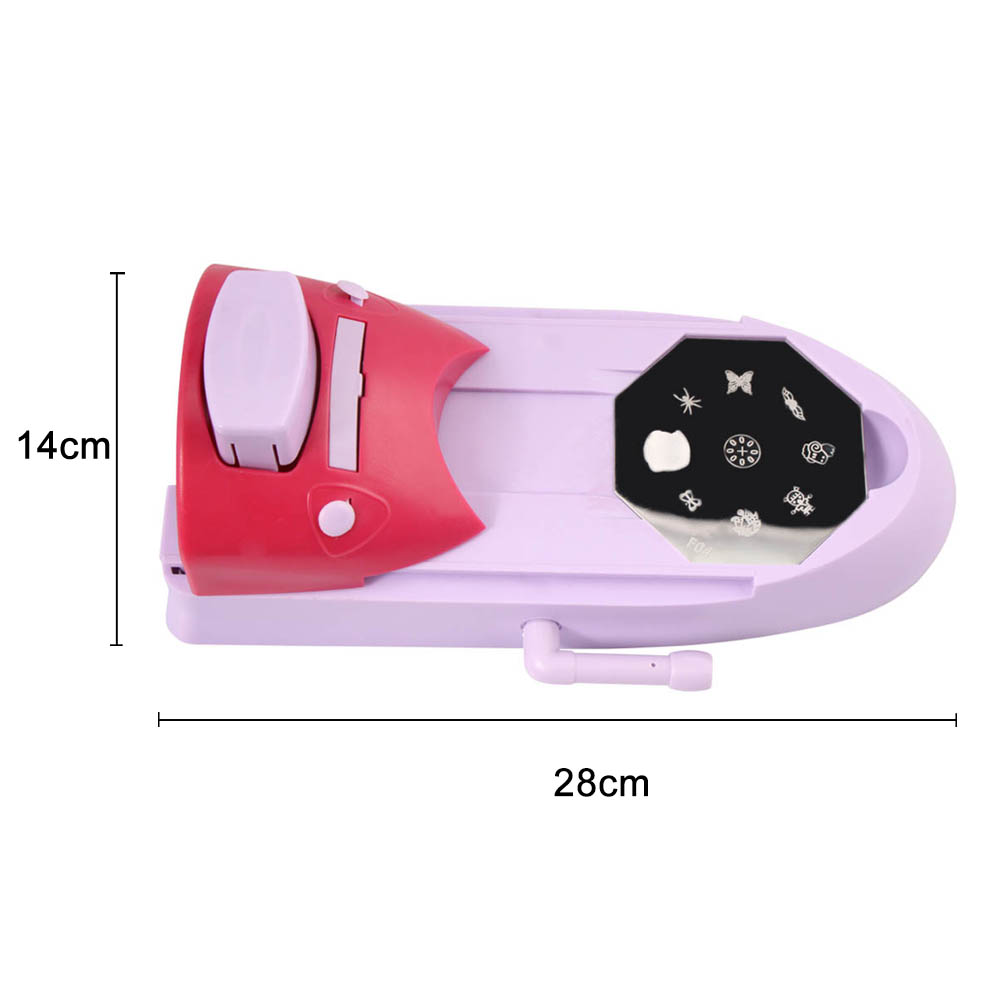 Conjunto de Impressora de Arte do Prego Faça Você Mesmo Padrão Máquina Impressão Stamper Manicure Ferramentas Thrk889 4 Conjunto de impressora de arte do prego