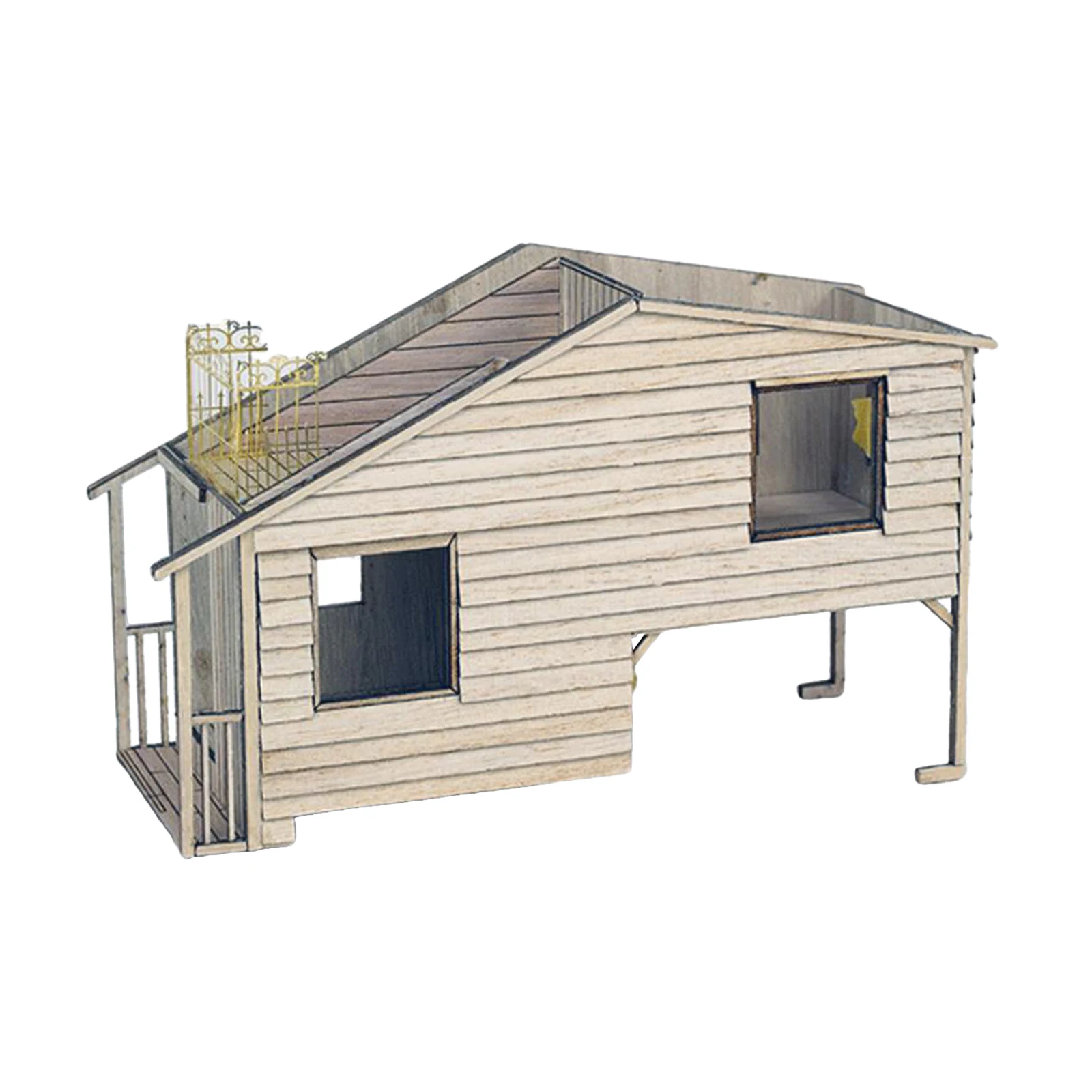 Scenario Building Model DIY Scenario 1/35 European Wooden House Simulation Scenario Model Building