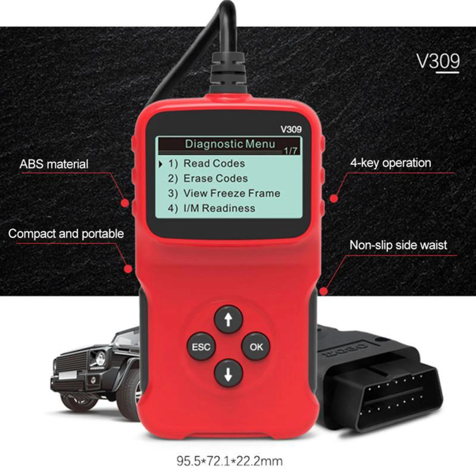 V309 Automobile Diagnostic Scanner Code Reader OBD Code Reader Car Check