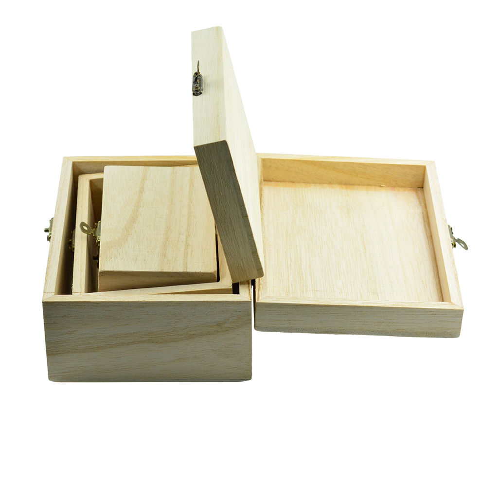 3 Sizes Plain Wooden Box Small Wood Hinged Memory Box, Jewelry Box, Wood Storage