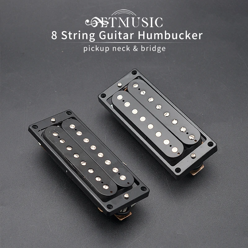 2pcs 8 String Humbucker Pickup Hals Brücke für E Gitarren Zubehör