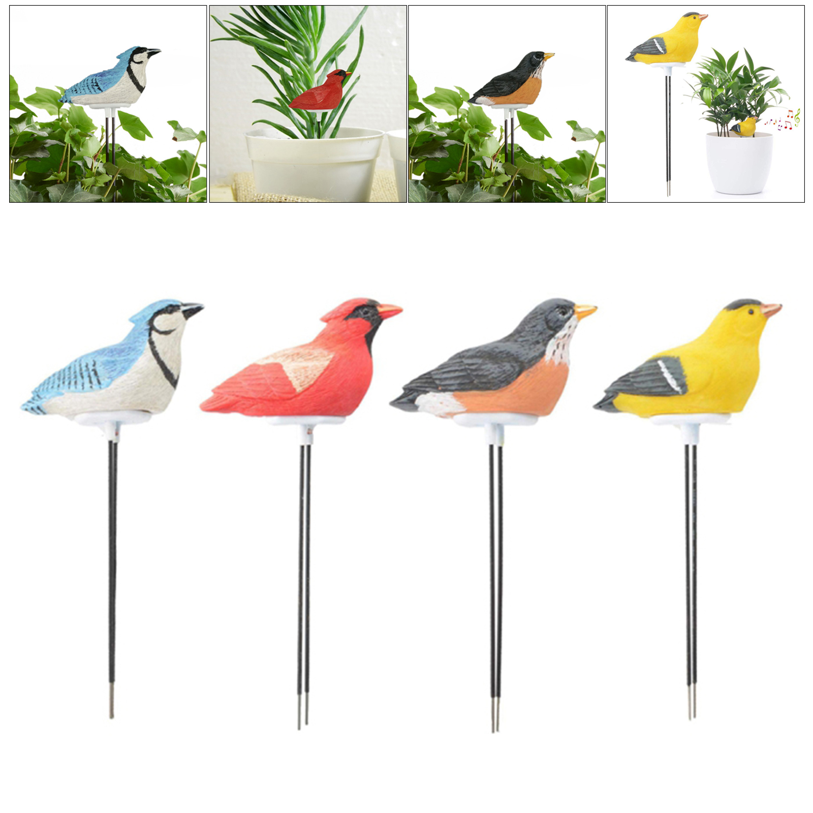 Generic Bird Style Flowerpot Soil Moisture Meter Soil Humidity Tester