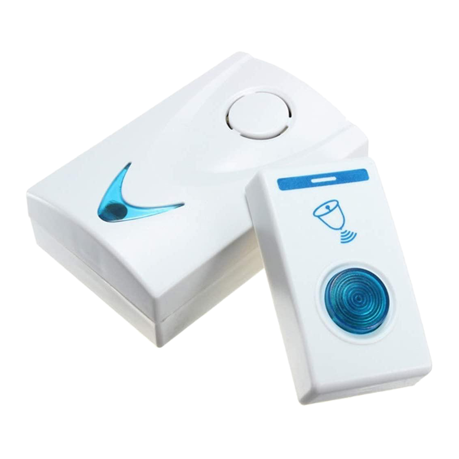 Wireless Doorbell Alert System, Multi-Use Kit Includes 1 x Long Range Receivers and 1 x Transmitter Buttons, White