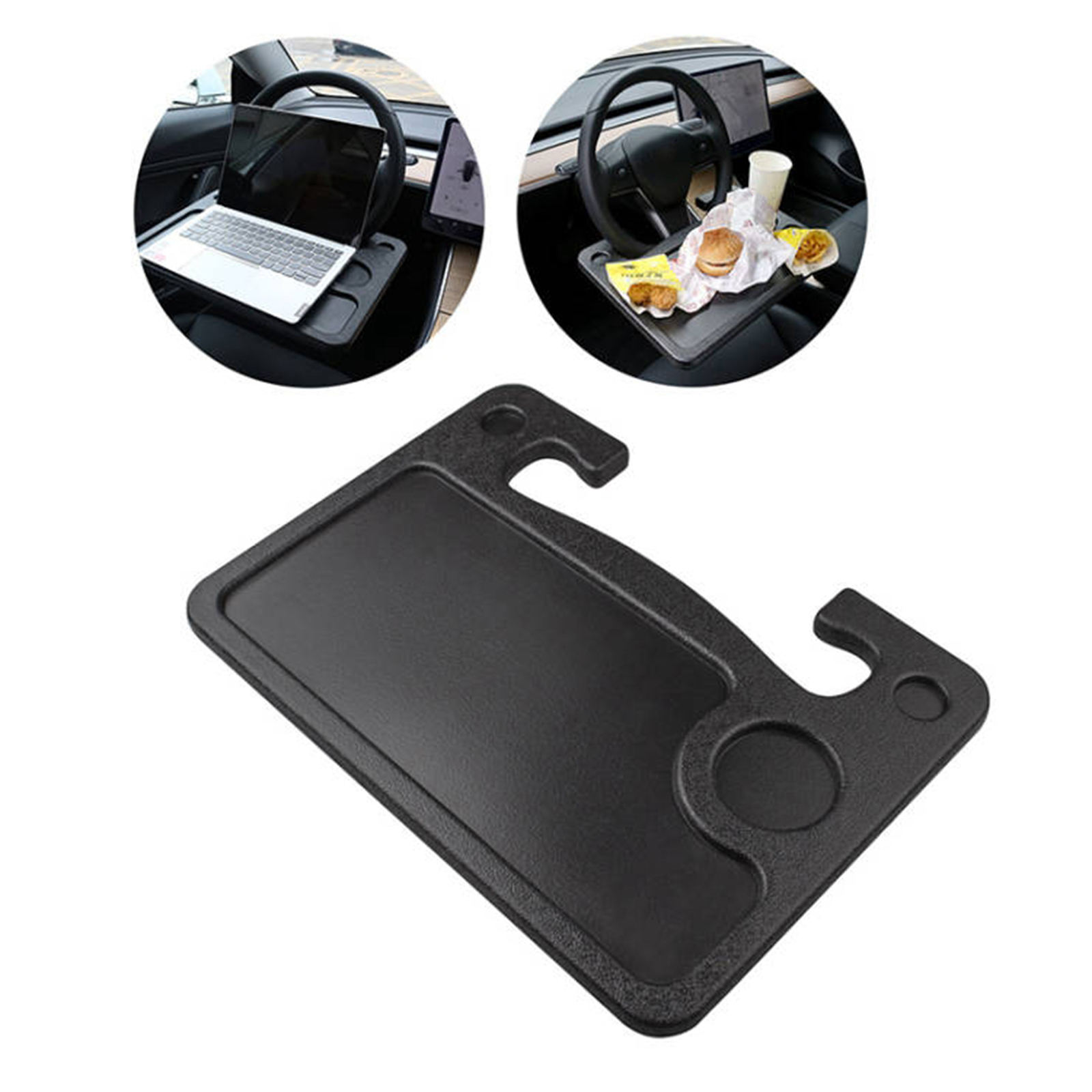 Portable Car Steering Wheel Computer Laptop Mount Dining Drinking Table for Tesla