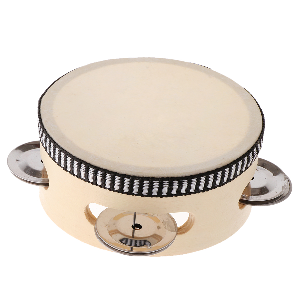 Kids Music Educational Toy, Tambourine Beat Instrument, Children Birthday Party Favor Toys (4 inch)