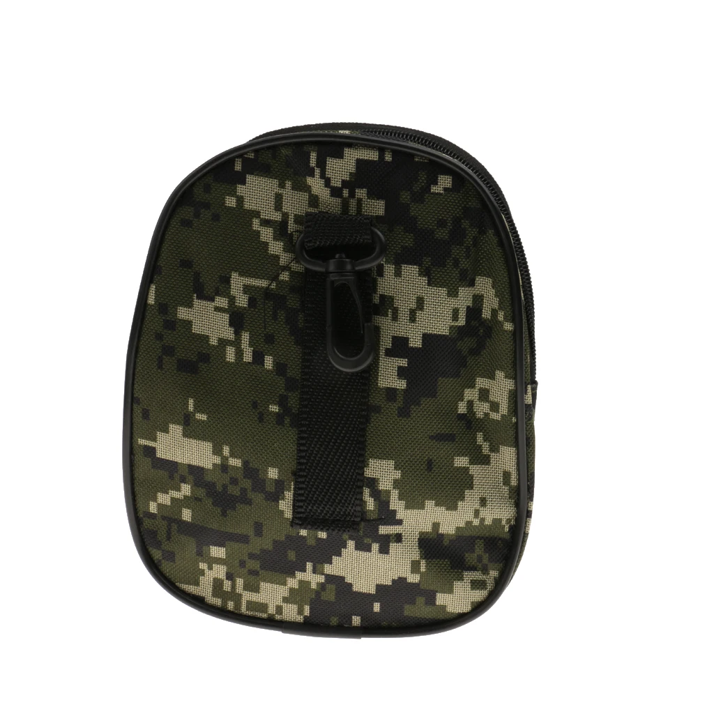 Camouflage Fishing Reel Case Protective Cover Storage Bag with Quick Hook