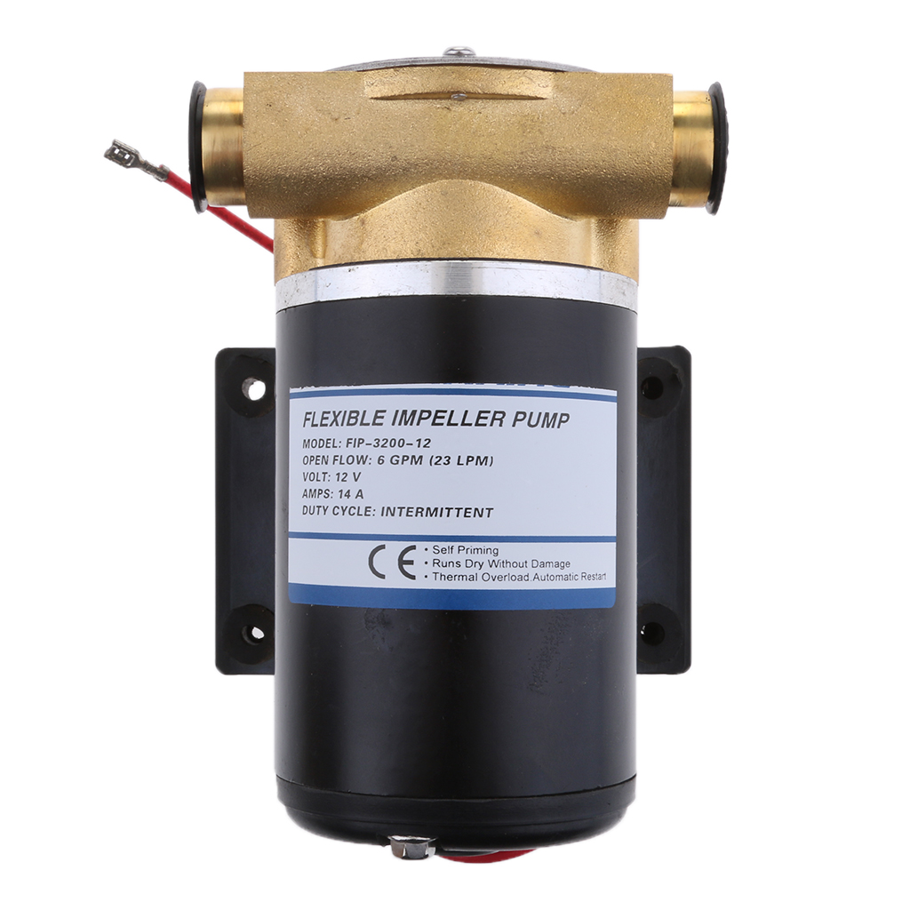 Boat Marine Yacht Washdown Bilge Pump, Deck Wash Pump. Vane Pump, Engine Cooling Pump KIT 12V 23L/min