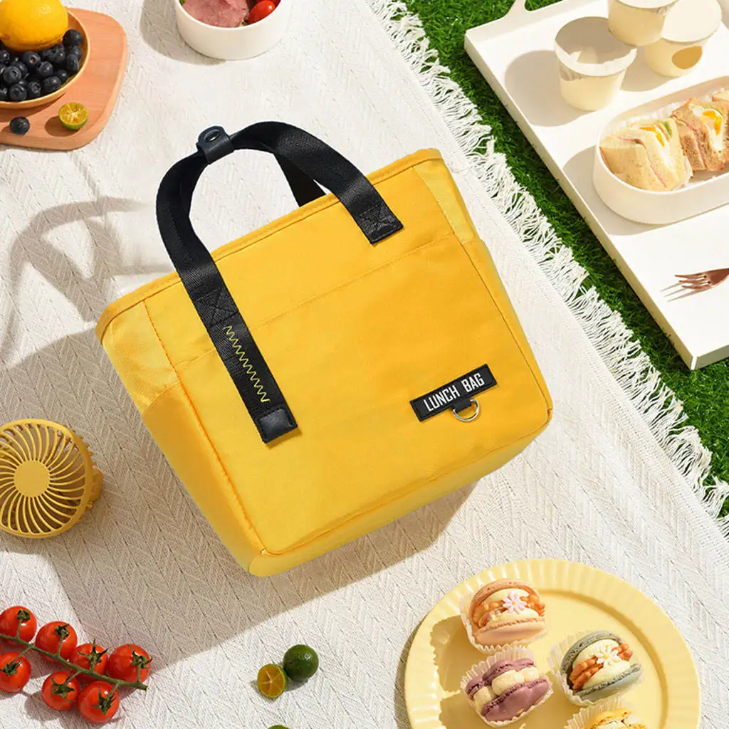 Functional Cooler Lunch Box Portable Insulated Lunch Bag Thermal Food Picnic Lunch Bags For Women Kids