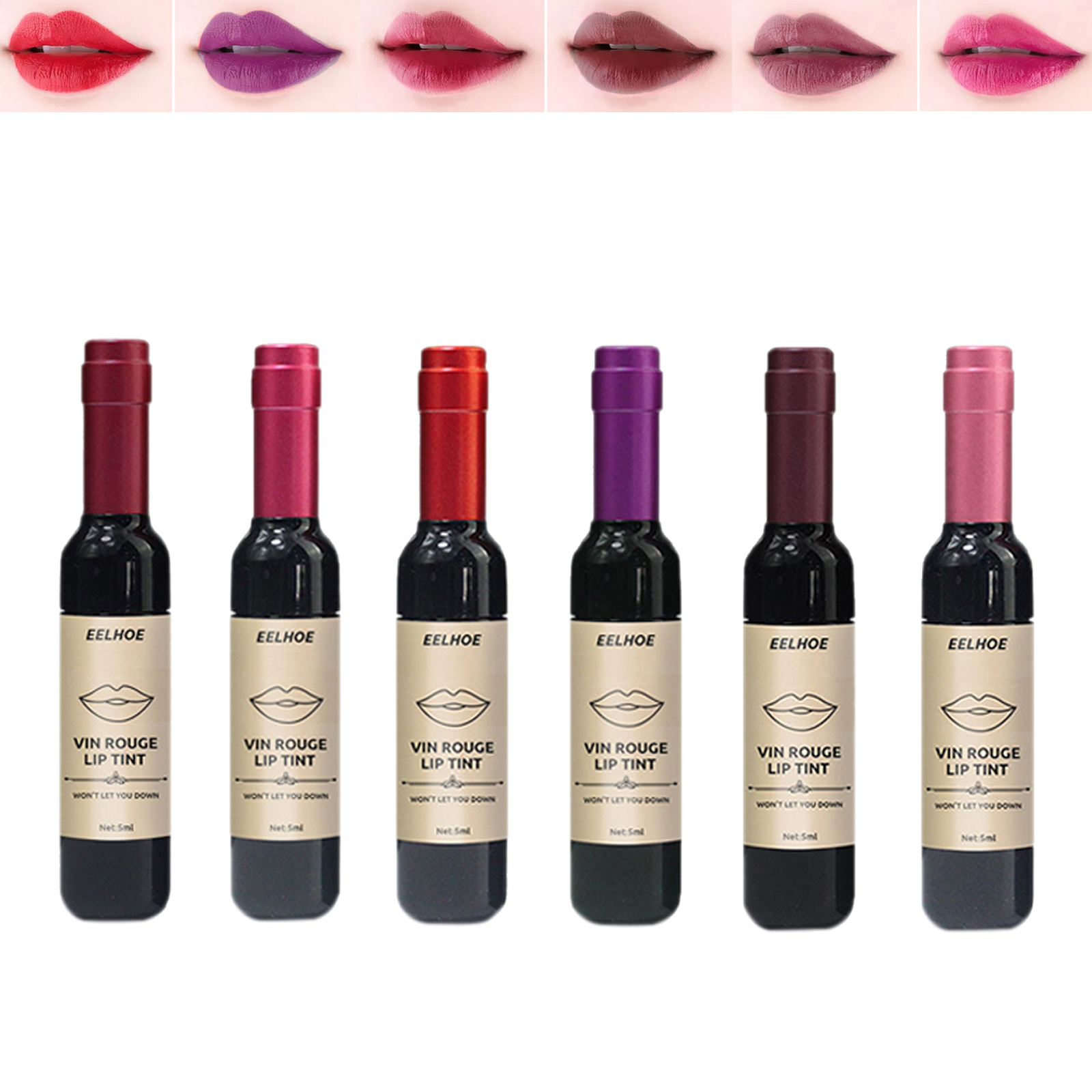 Wine Red Wine Liquid Lipstick Red lips Cosmetic Matte Lip Tint Baby Pink Lip for Women Makeup