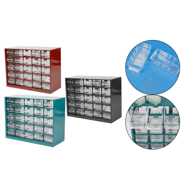Plastic 25 Drawer Parts Storage Box Storage Organizer Bins For Small Parts  Beads Bolts - Tool Box - AliExpress