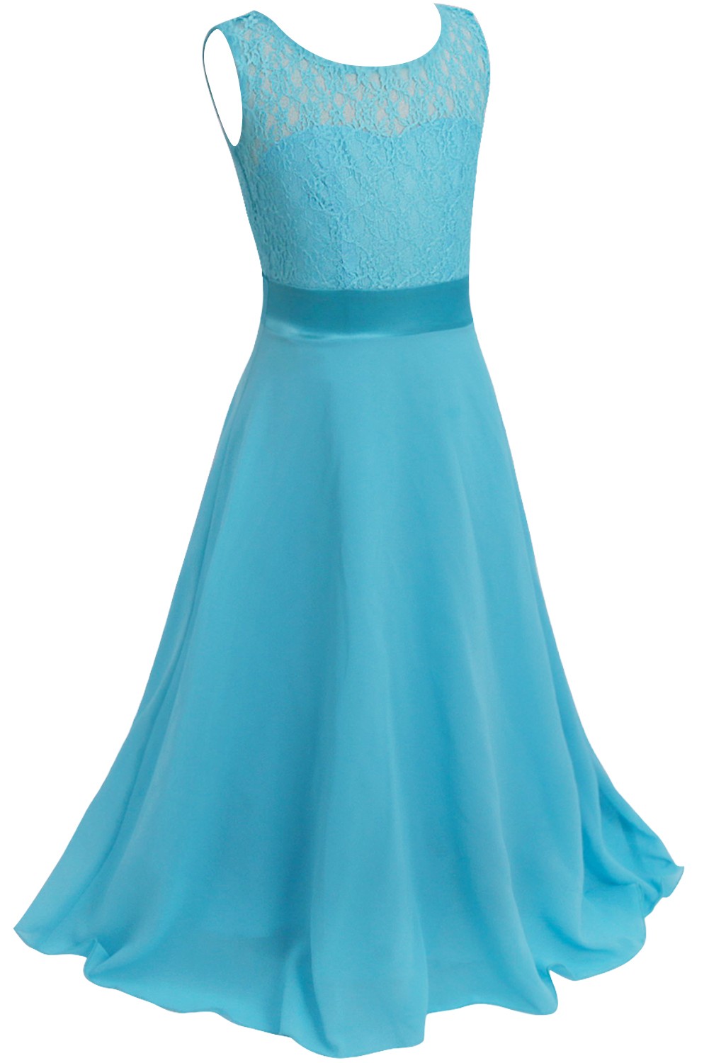 Kid Elegante Brautjungfer Blume Mädchen Kleider Für Mädchen Abend Party Hochzeit Kleid Teenager Kinder Lange Prinzessin Kleid 4-14 jahr – Detail 22