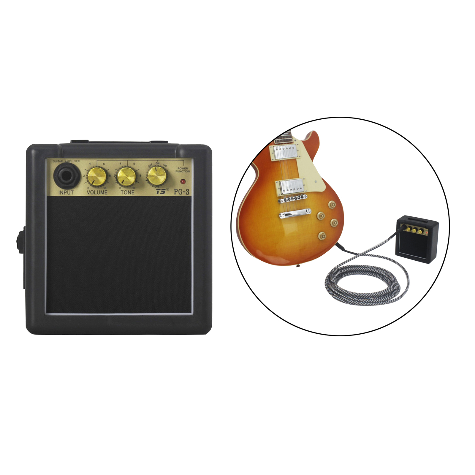 Mini 3Watt 9V Battery Powered Amp Amplifier Speaker for Acoustic/Electric Guitar