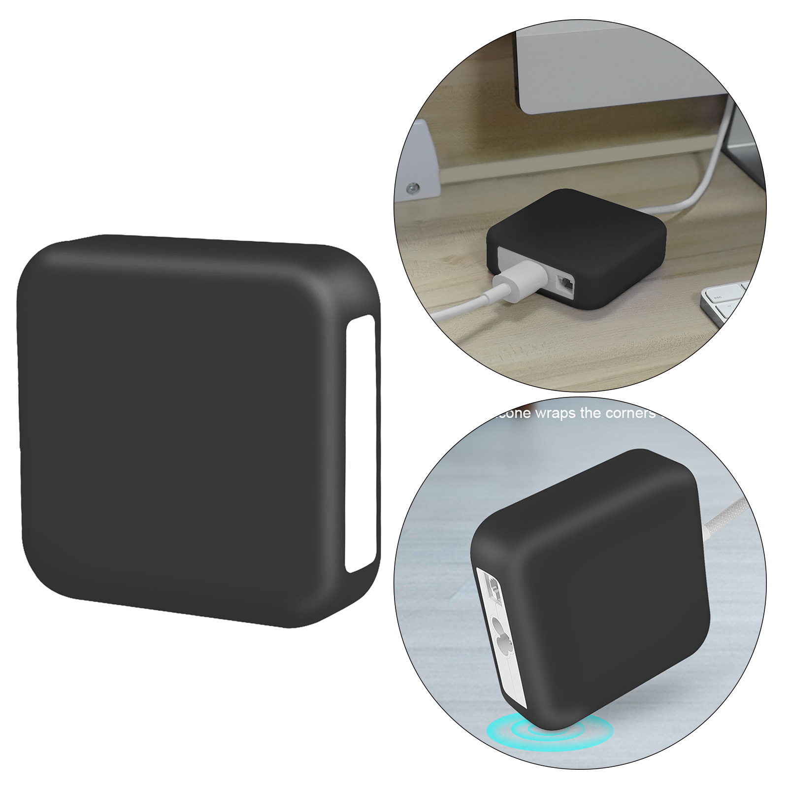 Liquid Silicone Cases, Shockproof Skin for iMac 2021 143W Power Adapter Cover Charger Cover Case Sleeve