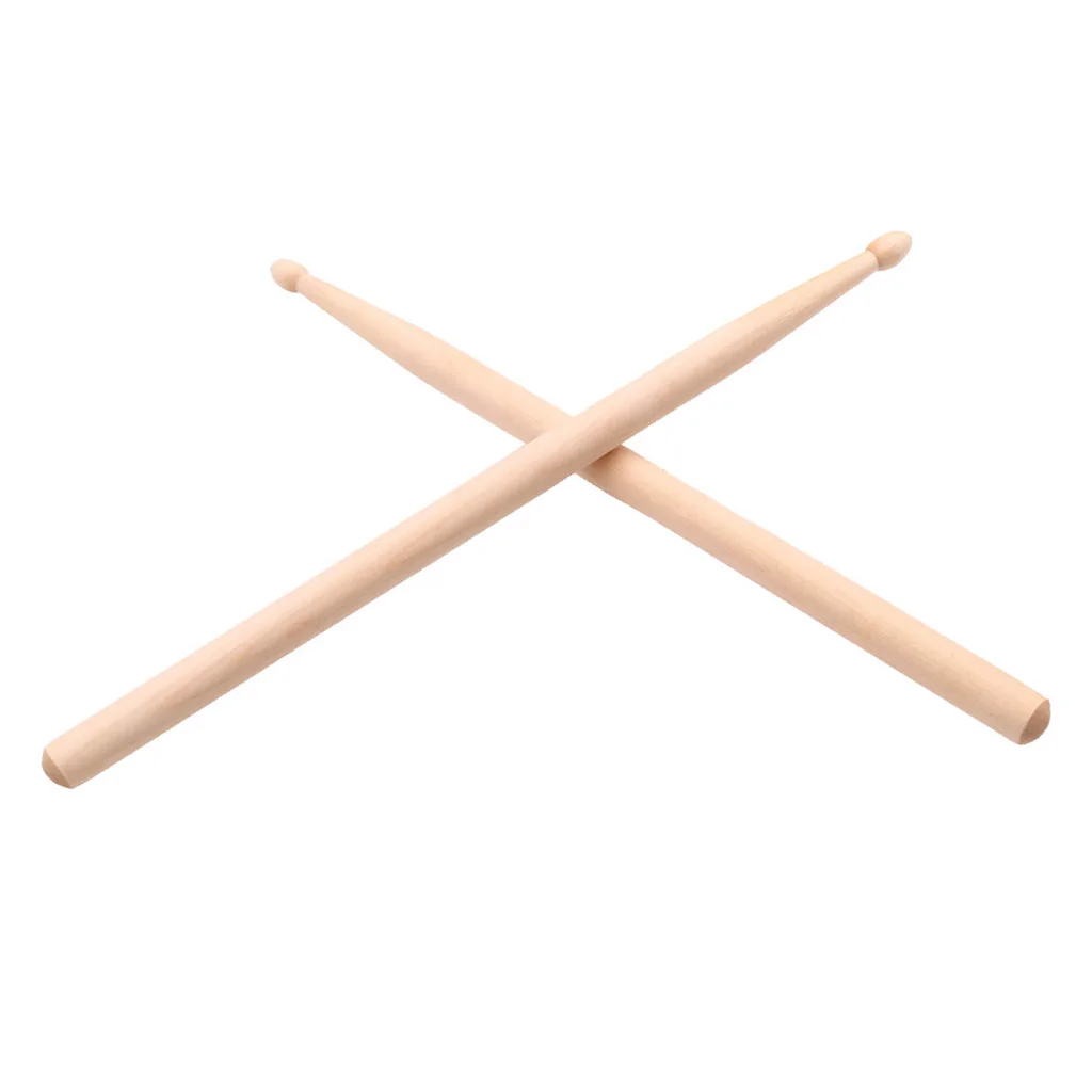 1 Pair Maple Kids Drum Sticks Mallets Polished Exquisite Percussion instrument Accessory 295mm Length