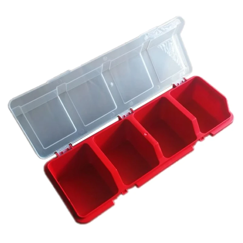 Plastic Tools Storage Box with Cover Parts Screw Toolbox Case Components Sorting Organizer Holder bike tool bag