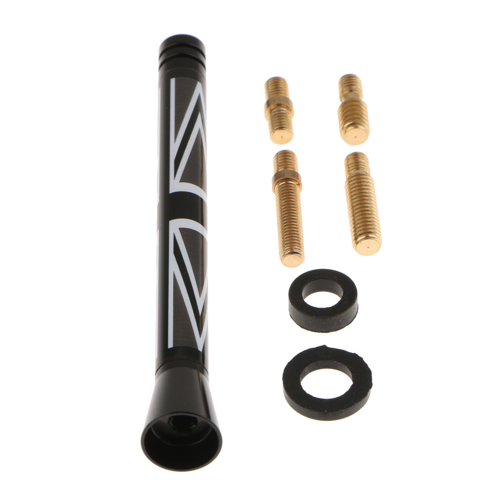 4.2'' England Flag Carbon Fiber Car Radio Antenna Replacement with Screws