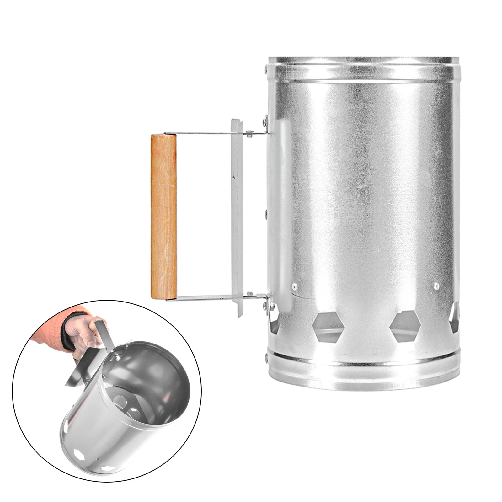 Barbecue Tools Fast Point Charcoal Ignition Barrels Carbon Stove Ignition Outdoor Barbecue Tools Bamboo Chimney Starter