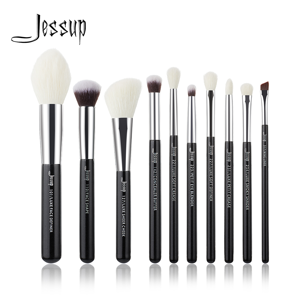 Best of Jessup 10pcs Makeup Brushes Set Beauty Tools Make Up Brush Cosmetic Foundation Powder Definer Blending Eyeshadow Wing Liner Reviews & Tips