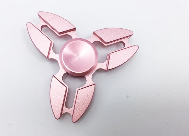 Aluminium legierung Hand Spinner Trefoil Finger Spinner alle Metall Dekompression Spielzeug Zappeln Spinner Stress abbau Spielzeug Geschenke – Detail 3