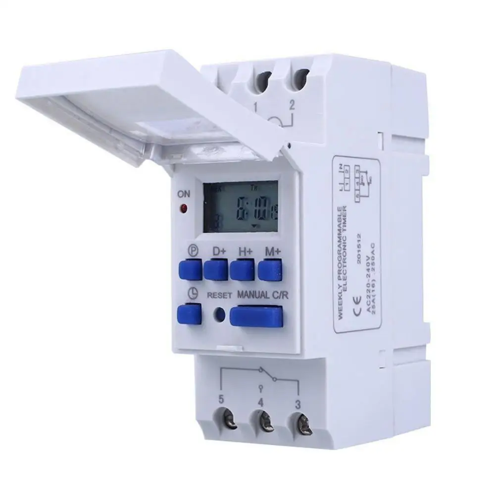 Digital Electronic Timer Switch Relay Control 220V Manual Electric Programmable Power point Weekly 7 Days