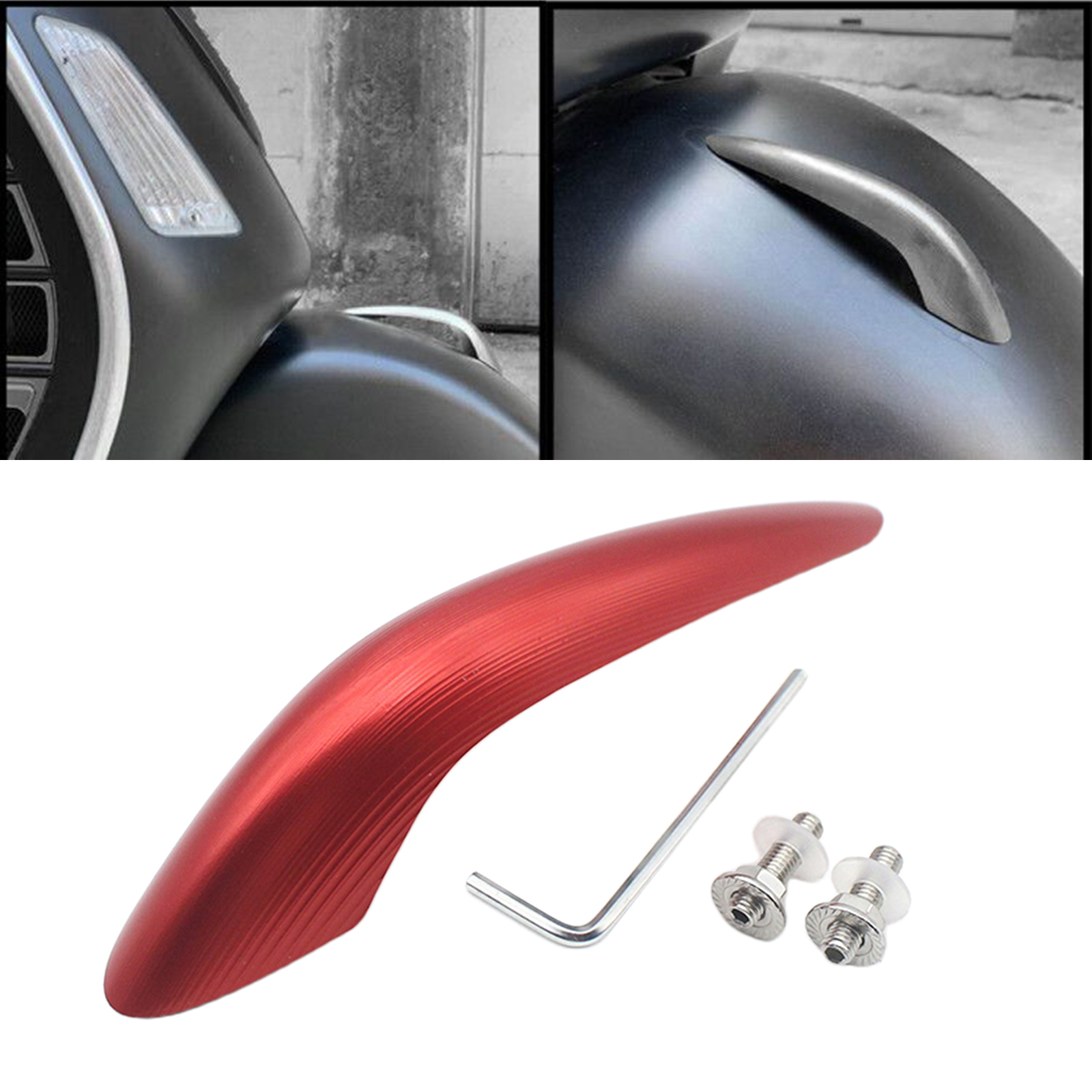 CNC Aluminum Front  Mudguard Nose Beak Decor for Vespa GTS GTV 250 300