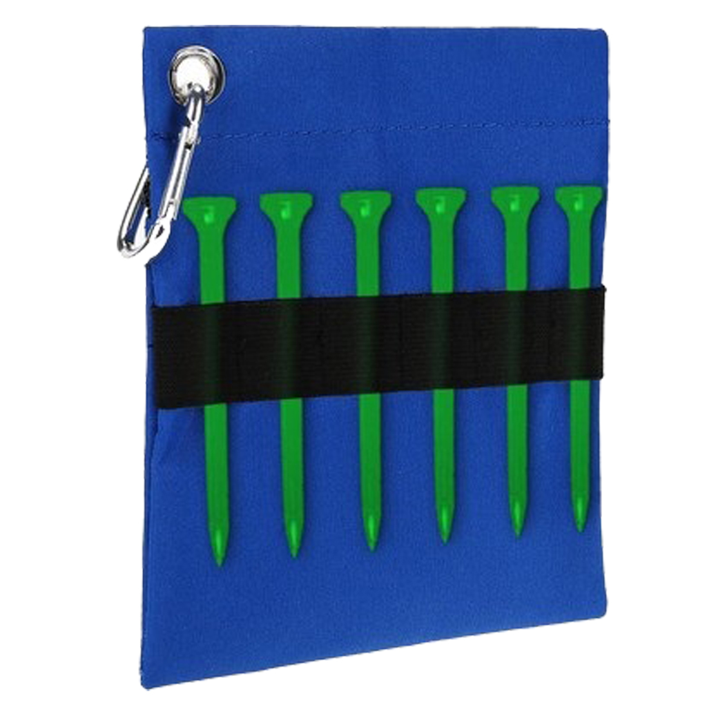 Professional Golf Tee Pouch, Golf Ball Bag Holder Zippered Pouch Storage Case with Carabiner For Outdoor Training